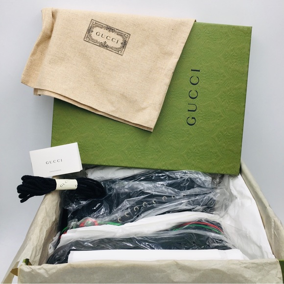 Gucci Interlocking G High Top Sneakers Black 703033 9ARZO 1000 - Picture 14 of 16